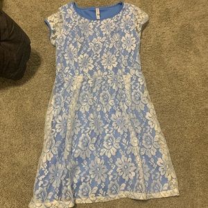 Xhilaration sky blue lace dress
